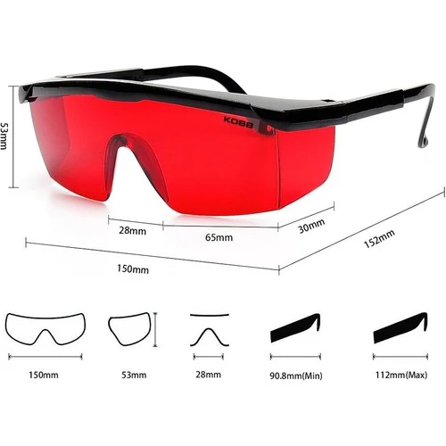 KOBB KBL1R Kırmızı Çizgi Lazer İzleme ve Epilasyon Gözlüğü - 3