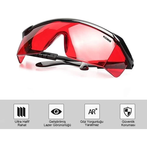 KOBB KBL1R Kırmızı Çizgi Lazer İzleme ve Epilasyon Gözlüğü - 2