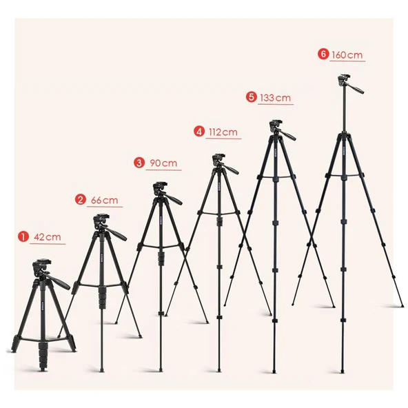 KOBB KBL16T 160CM Su Terazili Profesyonel Alüminyum Lazer Tripod - 10