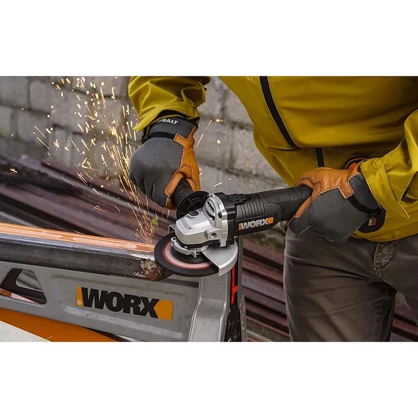 WORX WX812.9 20Volt 125mm Kömürsüz Profesyonel Avuç Taşlama (Akü Dahil Değildir) - 10