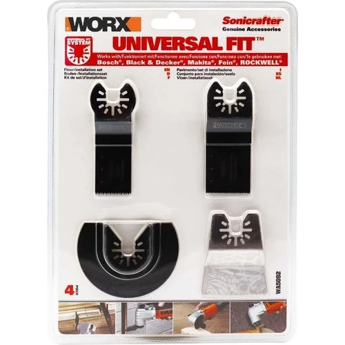 WORX WA5092 4 Parça Universal Metal, Ahşap Kesme ve Raspalama Aksesuar Seti - 2