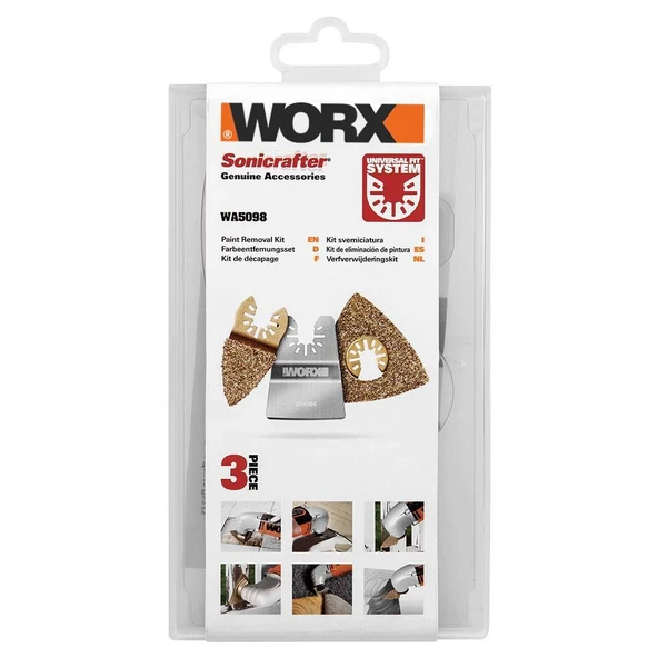 WORX WA5098 3 Parça Universal Harç Zımparası ve Raspalama Aksesuar Seti - 6