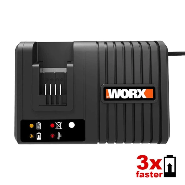 WORX WA3867 20Volt Li-ion PowerShare Hızlı Akü Şarj Cihazı - 7