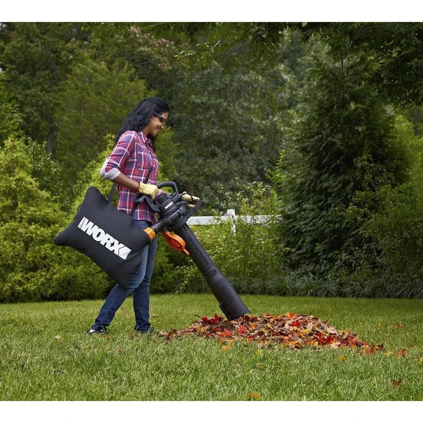 WORX WG583E 40Volt 4.0Ah. Li-ion Kömürsüz Profesyonel Yaprak Toplama ve Üfleme - 10