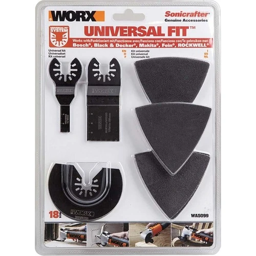 WORX WA5099 18 Parça Universal Metal, Ahşap Kesme ve Zımpara Kâğıdı Aksesuar Seti - 2