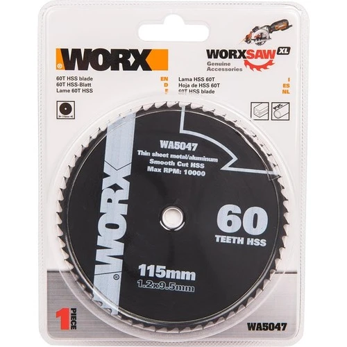 WORX WA5047 115x9,5mm Alüminyum, PVC, Sac Kesme, Daire Testere Bıçağı - 2