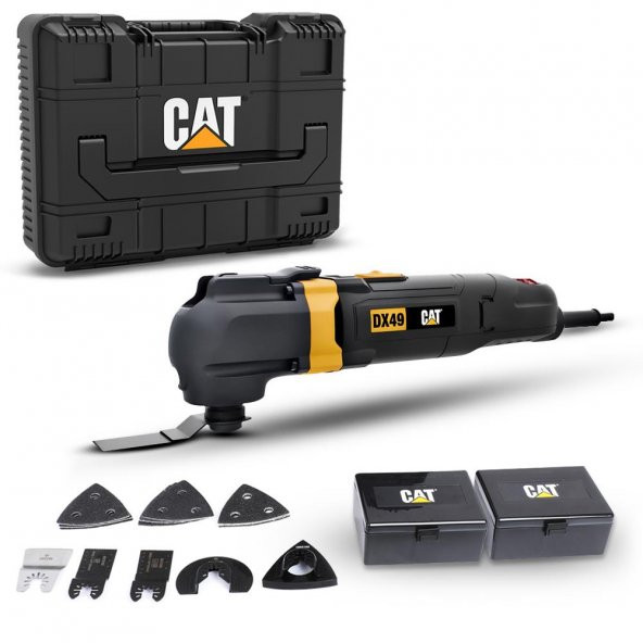 CAT DX49.1 350Watt Profesyonel Çok Amaçlı Devir Ayarlı Kesme Raspalama ve Zımpara + 14 Adet Aksesuar - 6