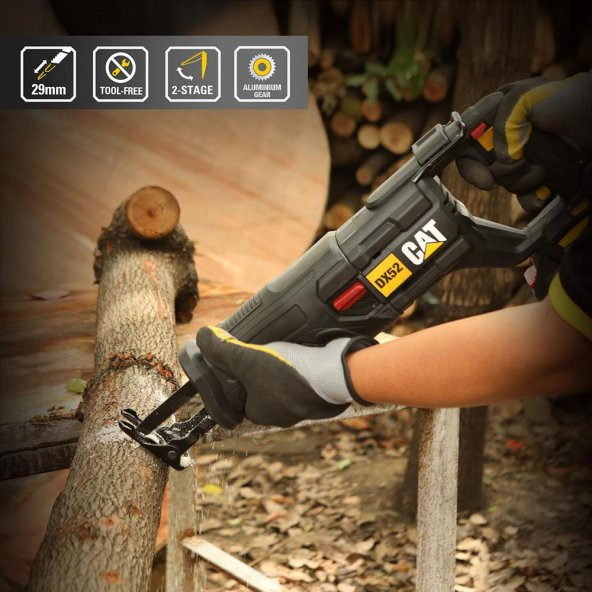 CAT DX52B 18Volt Profesyonel Tilki Kuyruğu Testere (Akü Dahil Değildir) - 9