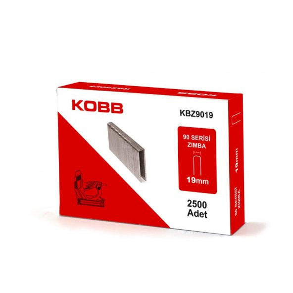 KOBB KBZ9019 19mm 2500 Adet 90 Serisi Ağır Hizmet Tipi Zımba Teli