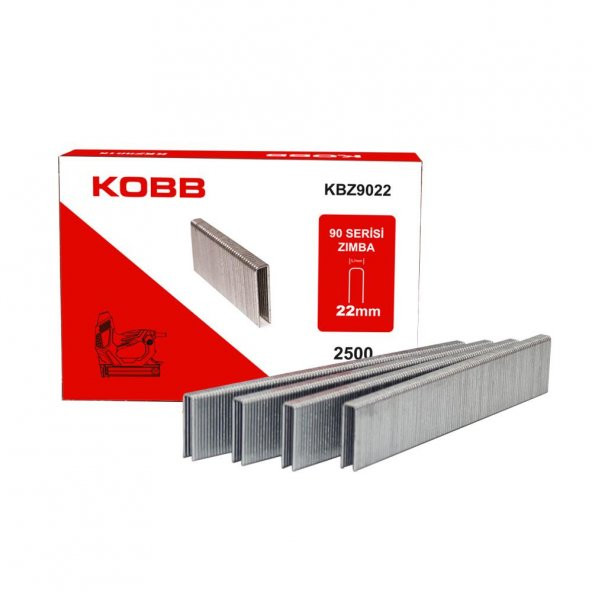 KOBB KBZ9022 22mm 2500 Adet 90 Serisi Ağır Hizmet Tipi Zımba Teli - 6