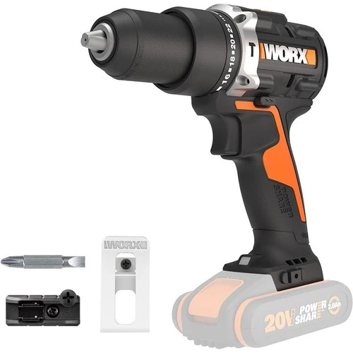 WORX WX352.9 20Volt Kömürsüz Profesyonel Şarjlı Darbeli Matkap (Akü Dahil Değildir)