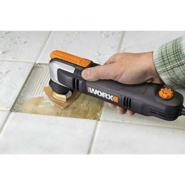 WORX WX686 250Watt Profesyonel Çok Amaçlı Devir Ayarlı Kesme Raspalama ve Zımpara + 19 Adet Aksesuar - 5