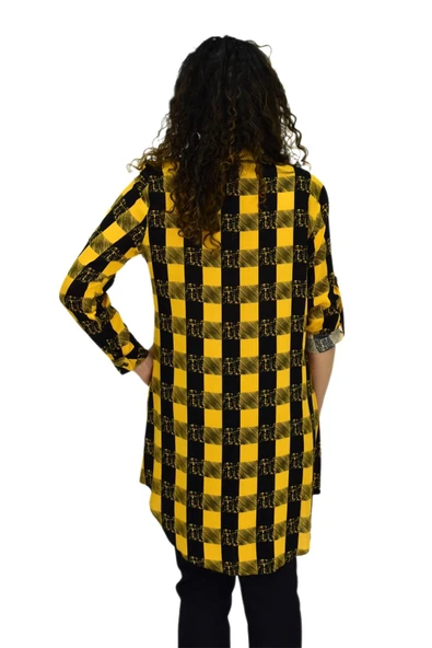 Kadın Ekose Kareli Tunik BGL-ST02956 - 12