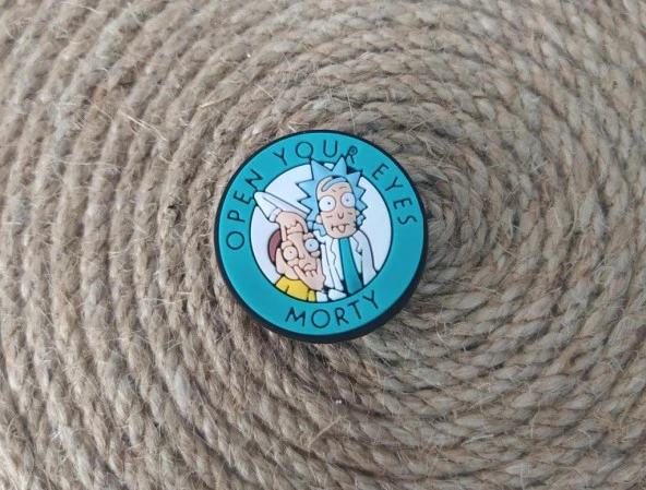 Terlik Ayakkabı Sandalet Tokası Silikon Rick And Morty 1 Adet Tekli Terlik Süsü - 2