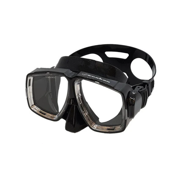 Kraken Çift Camlı Silikon Maske M366 Siyah