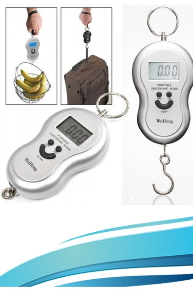 Taşınabilir Mini Dijital El Terazisi Kantar 40Kg / 20 Gr Bagaj Valiz Ölçeği