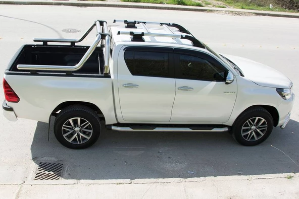 OMSA Toyota Hilux Kobra Roll Bar Çap:76 Krom 2015 ve Sonrası - Resim 2