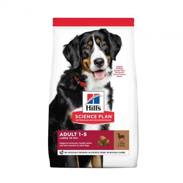Hills Science Plan Büyük Irk Kuzu Etli Yetişkin Köpek Maması 12 Kg (+2 Kg Hediyeli) - 1