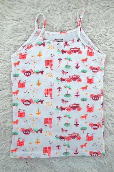 Tutku 850 Kız Çocuk Elastan Empirme İp Askılı Atlet ürün görseli 1