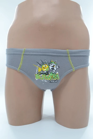 Tutku 0138 Elastan Baskılı Erkek Çocuk Külot Kom - 1