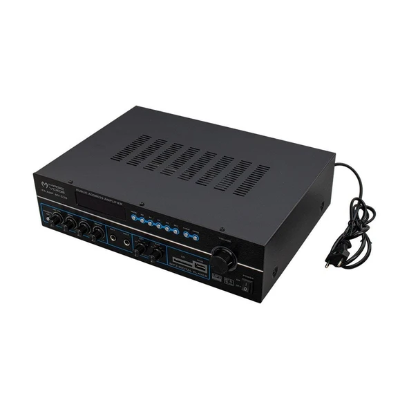 Magicvoice MV-530 120 Watt USB-SD-Bluetooth 2 Bölgeli Amfi Hat Trafolu Anfi 3 Mikrofon Girişli Kumanda Eko Ayarı - 6