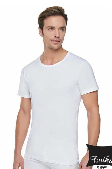 Tutku 104 Bisiklet Yaka Ribana Erkek Atlet - 2