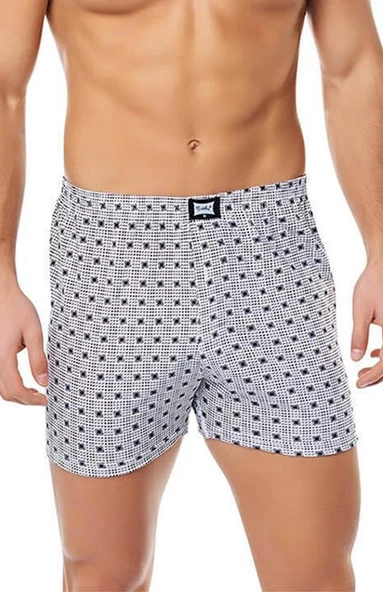 Tutku 116 Penye Desenli Erkek Boxer