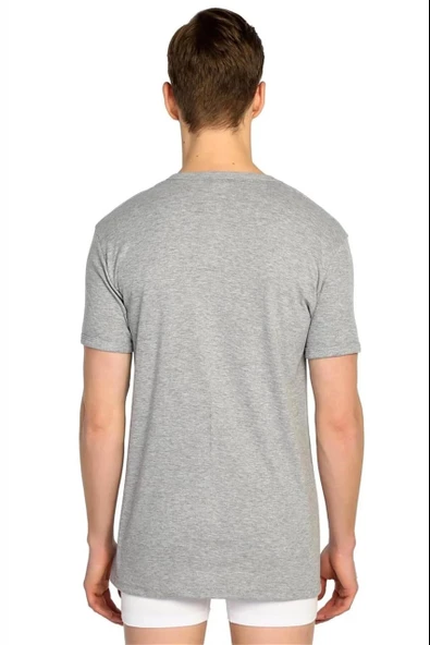 Tutku 107 V Yaka Kısa Kol Fanila Erkek Atlet - 5