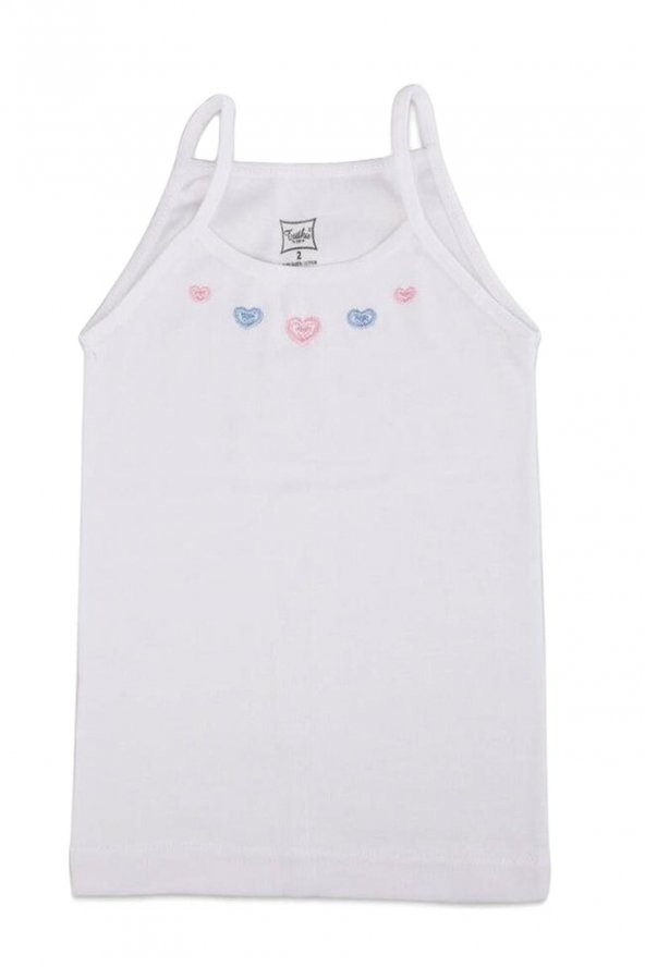 Tutku 165 Kız İp Askılı İşlemeli Atlet - 2