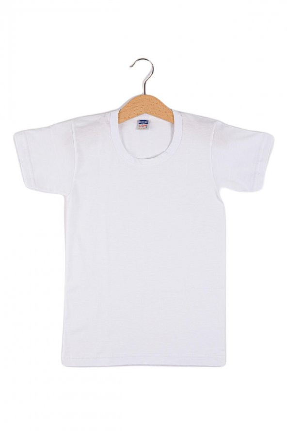 Erkek Çocuk Kısa Kollu Bisiklet Yaka Pamuk Fanila Atlet Berrak-1502 - 2