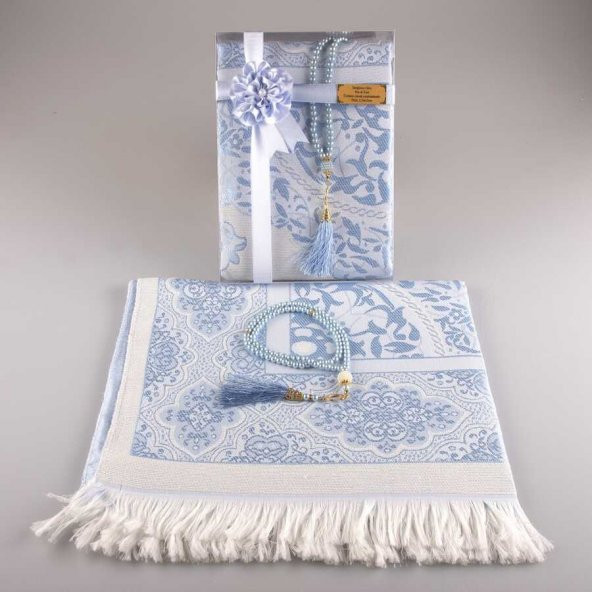 Tesbih Seccade Seti (Bebe Mavi) - 2