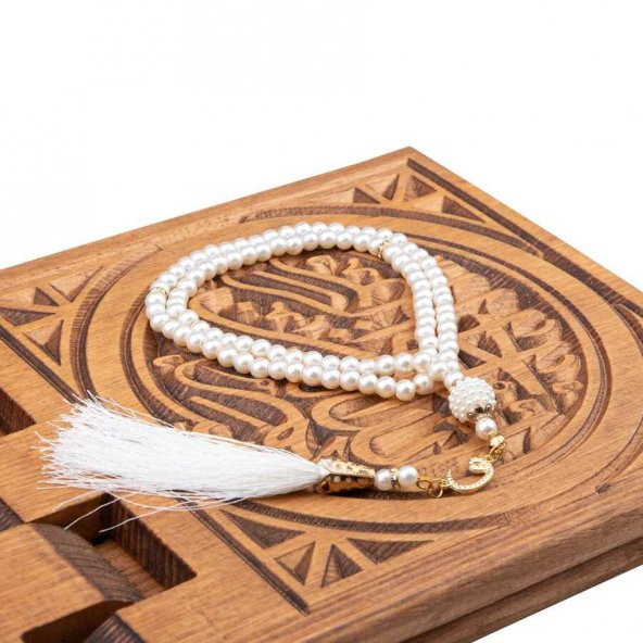 Vavlı İnci  Tesbih Krem (99lu - 6mm)