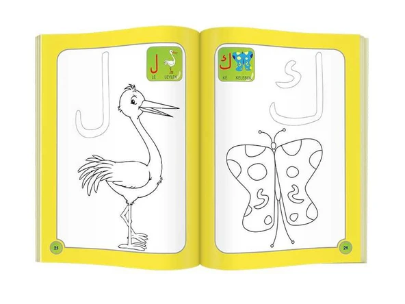 Sevimli Harfler Boyama Kitabı - 3