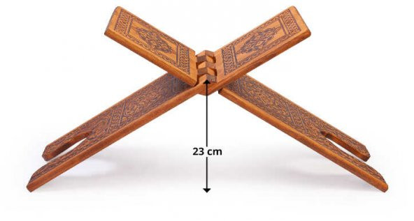 Yakmalı Ahşap Rahle (Büyük Boy - 65 cm) - 3