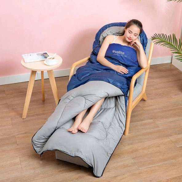 Evolite Camper Pro SQ Birleştirilebilir 2 Kişilik Uyku Tulumu - 11