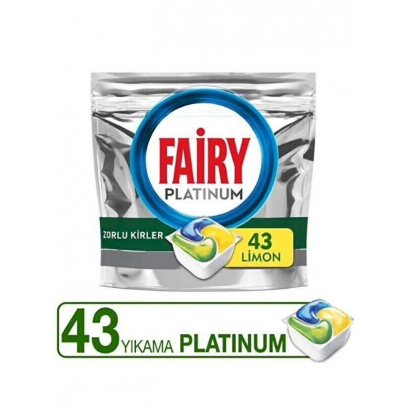 Fairy Platinum Bulaşık Makinesi Tableti 43'lü