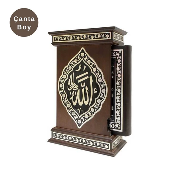 Kabeli Kaplama Gümüş Kur'an-ı Kerim (Çanta Boy)