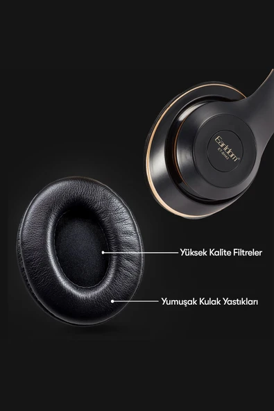 BH43 Katlanabilir 6 Saat Konuşma ve Müzik Fuchsia Kafaüstü Bluetooth Kulaklık - Resim 4