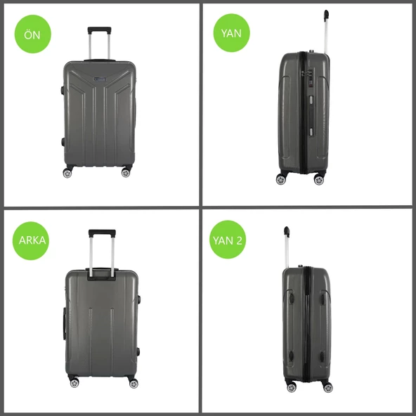 Vegmann Vela Antrasit Orta Boy Valiz - Resim 2