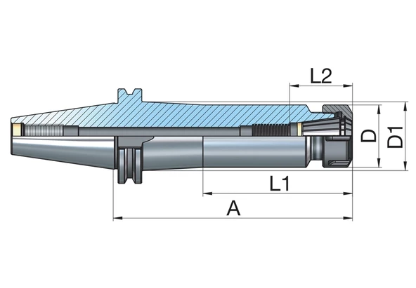 BT40 MCA12 - 150 BOY VİDALI TUTUCU M12X150 BOY VİDALI TUTUCU 20.000 devir balans alınmıştır - 4