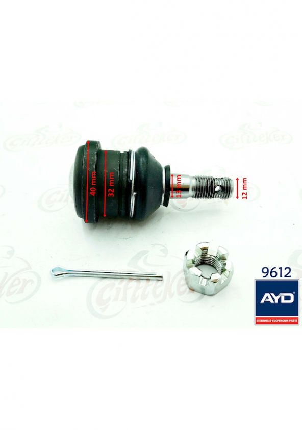 ATV KANUNİ ALT ROTİL BÜYÜK SEKMANLI 9612 12-13-32-40 mm - 1