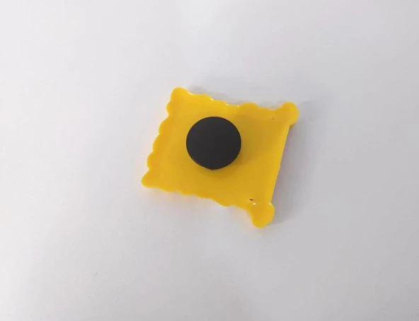 Terlik Ayakkabı Sandalet Tokası Silikon Sunger Bob 1 Adet Tekli Terlik Süsü Aksesuar - 3
