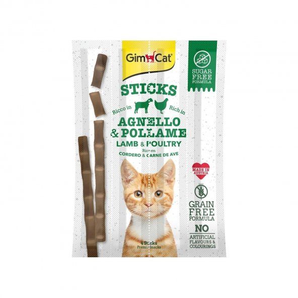 Gimcat Kedi Ödül Çubuğu Sticks Kuzu Tavuk 4lü 20gr - 2