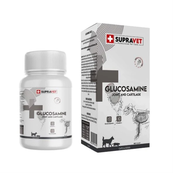 Supravet Kedi ve Köpek Eklem Sağlığı Güçlendirici Glukozamin Tablet+Vitamin C 75 Tablet - 2