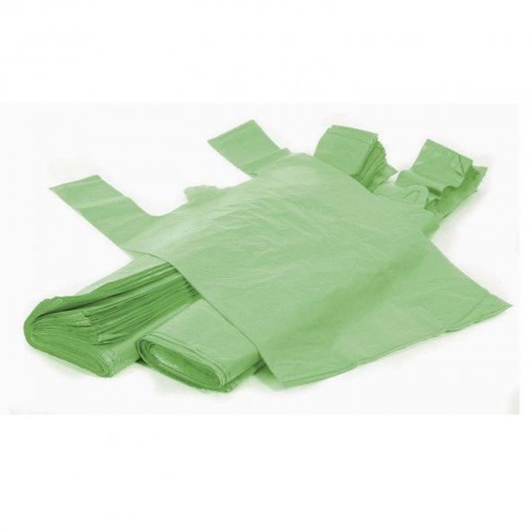 Arma Yeşil Market Poşeti Torbası - Hışır Atlet Poşet - Büyük Boy - 30 x 60 Cm. - 1 Kg. - Resim 2