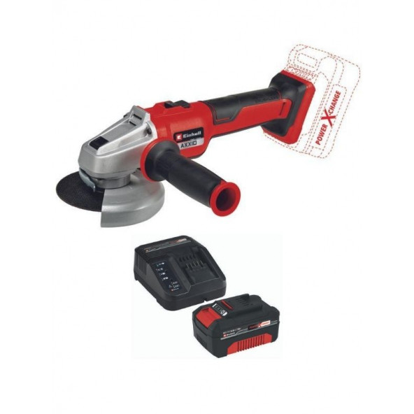 Einhell AXXIO 18/125 Q 1x4.0ah  Akülü Avuç Taşlama