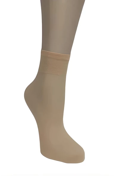 Dode Flora Desimo Kadın 20 Den Mat Dayanıklı İnce Elastan Soket Çorabı