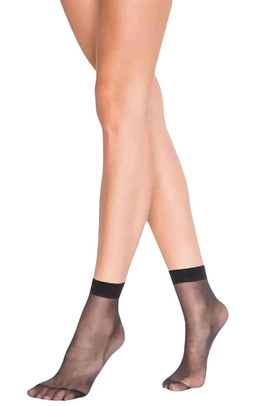 Dode Flora Desimo Kadın 20 Den Mat Dayanıklı İnce Elastan Soket Çorabı - 5