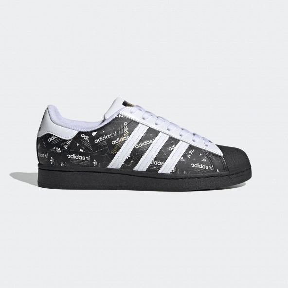 Adidas Superstar Siyah Gazete Spor Ayakkabı