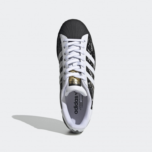 Adidas Superstar Siyah Gazete Spor Ayakkabı - 2